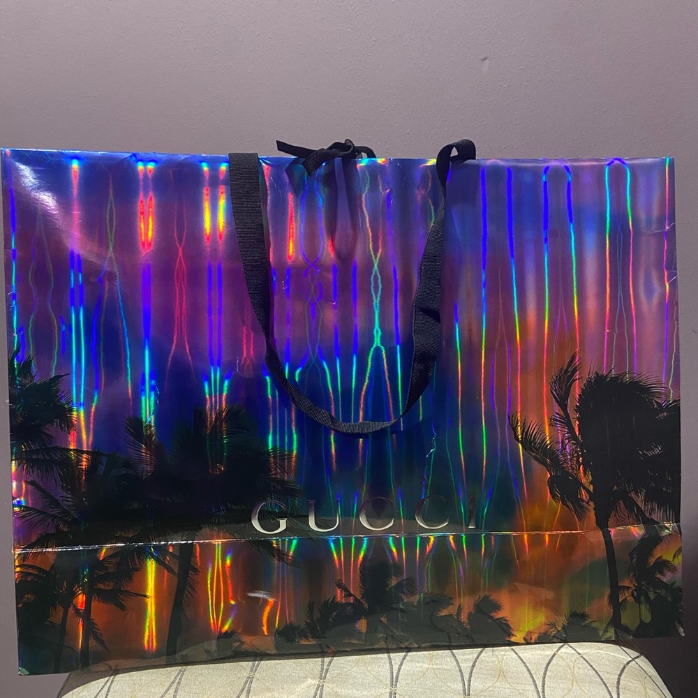 Gucci Iridescent Palm Tree Tote